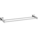 CERANO Nástěnný dvojitý držák na ručníky Polo - chrom - 60 cm