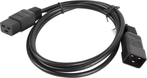 Lanberg CA-C19E-10CC-0018-BK černá / Napájecí kabel / C20 - C19 / 1,8 m / 16 A (CA-C19E-10CC-0018-BK)