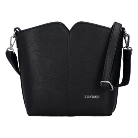 Praktická dámská koženková kabelka Ankica, černá