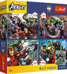 Dětské Puzzle Premium Kids Avengers 4x88 dílků