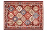 DumDekorace Designový vintage koberec v červené barvě Šířka: 120 cm | Délka: 170 cm