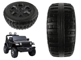 Mamido Náhradní kolo EVA s puklicí na elektrické vozítko Jeep Wrangler Rubicon