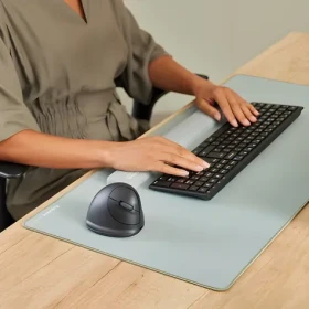 Fellowes Breyta Plus M levoruká / Vertikální bezdrátová myš / ergonomická / dobíjecí baterie / černá (100143583)