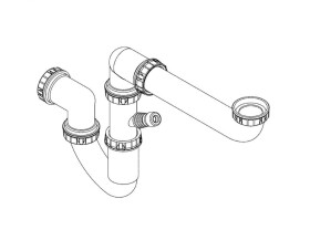 GROHE - Dřezový sifon, plast 42616000