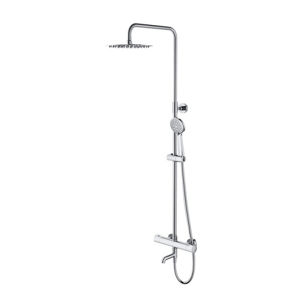 CERSANIT - Sprchový sloup CITY ovál s termostatickou baterií a výtokem, chrom S951-860