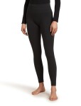 Dámské merino spodky ICEBREAKER Wmns 260 Zoneknit Seamless 25 Tights, Black velikost: L