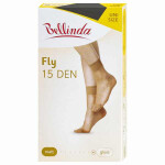 Dámské silonkové ponožky FLY SOCKS 15 DEN - BELLINDA - černá UNI