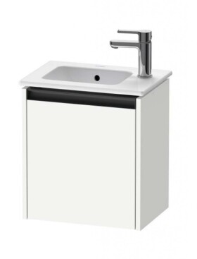 DURAVIT - Ketho.2 Umyvadlová skříňka 44x41x29 cm, 1 dvířka, panty vpravo, lesklá bílá K25060R22220000