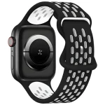 Beline New Sport Silicone černo-bílý / Sportovní pásek pro Apple Watch / 42/44/45/49 mm