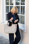 Nákupní taška Reisenthel Loopshopper L Summerstripes coffee