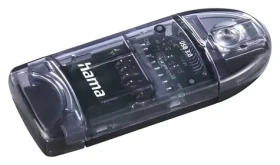 Hama čtečka karet USB 3.0 SD microSD antracitová / Čtečka paměťových karet / USB 3.0 / 2 sloty (124194)