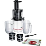 BOSCH MESM500W černo-bílá / šnekový odšťavňovač / 150W / 1 l / 55 ot. za min./ Drip Stop / Mix Control (MESM500W)