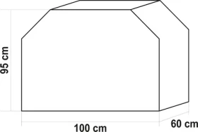LUND Kryt grilu BARREL / 100 x 95 x 60 cm / Oxford 210D / černá (TO-99760)