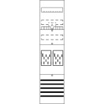 Striebel & John 2CPX054102R9999 BF17F11 pole counter vestavné Počet modulů (šířka) = 12 Obsah 1 ks