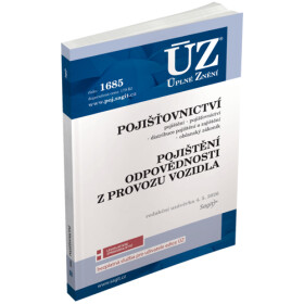 ÚZ č. 1685 - Pojišťovnictví, pojištění odpovědnosti z provozu vozidla