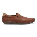 Polobotky Rieker 09053-24 Přírodní kůže (useň) - Lícová