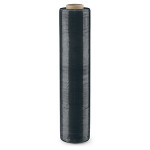 6 x Stretch fólie šířka 450mm, délka 300m, z 80% recyklovaná, černá, neprůhledná, tloušťka 17µm | RAJA