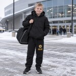 Outerstuff Dětské tepláky Boston Bruins NHL Instant Hit Fleece Pant Velikost: Dětské L (158 – 164)