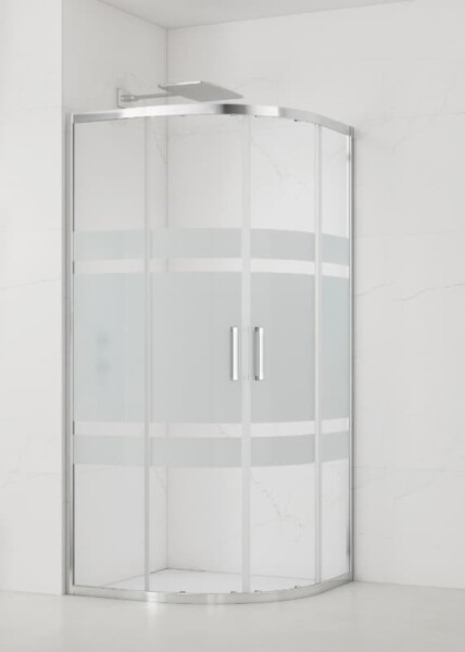 Sprchový kout čtvrtkruh 90x90 cm SAT TEX SIKOTEXS90CRS SIKOTEXS90CRS