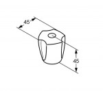 KLUDI - Terra Ovládací rukojeť, studená voda, chrom 7636005-00