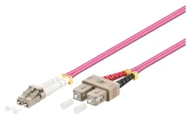 Good Connections LC/SC fialová / Optický patch kabel / OM4 / Duplex / Multi-mode / 10 m (LW-810LS4)
