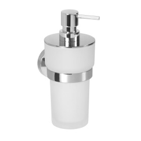 SAPHO - LARISSA dávkovač mýdla 250ml, mléčné sklo, chrom WS019