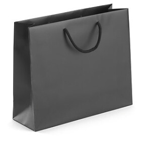 20 x Matná taška se strukturovaným povrchem 300x250x100mm, černá, kroucené úchyty