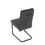 Jídelní židle, šedá, látka, DCL-P3107 GREY2