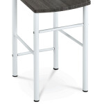 Němý sluha, výška 119 cm, MDF - dekor černý dub, kov - bílý lak, nosnost 90 kg