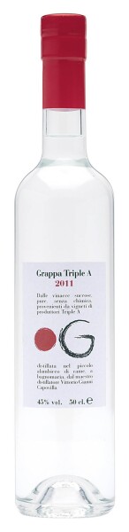 Capovilla Punto G Triple A 2006 Grappa 45% 0,5 l (holá lahev)