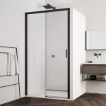 SanSwiss TOP-LINE S Jednodílné posuvné dveře s pevnou stěnou v rovině levé TLS2G1000607