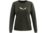 Salewa Eagle Solidlogo Dry Tee W dámské triko dlouhý rukáv Dark olive vel. 42/36