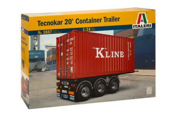 Italeri Tecnokar 20 Container Trailer IT 3887 1:24