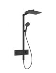 HANSGROHE - Raindance Alive Q Sprchový set s termostatem, 21x34 cm, 3 proudy, matná černá 24580670