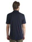 Pánské merino polo triko ICEBREAKER Mens 150 Tech Lite III SS Polo, Midnight Navy velikost: XL