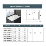 H K - Sprchový kout SOLO D1 R109, 90x100x185 se dvěma jednokřídlými dveřmi, rohový vstup včetně sprchové vaničky z litého mramoru SE-SOLOD1R109/THOR-10090