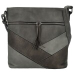 Trendy dámská koženková crossbody kabelka Nicoll, šedá