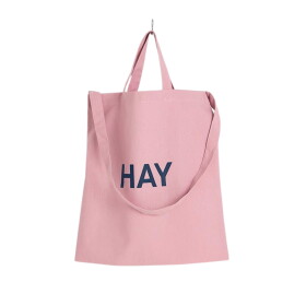 HAY Taška Tote Blush Pink 40 cm, růžová barva, textil
