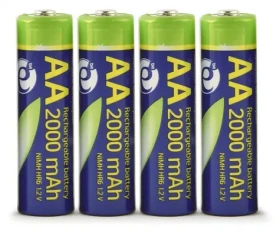 Nabíjecí baterie AA 2000mAh / Tužkové baterie / Ni-MH / 4 ks / v blistru (EG-BA-AA20R4-01)
