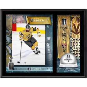 Fanatics Sběratelská plaketa - koláž Vegas Golden Knights Reilly Smith 2023 Stanley Cup Champions 12'' x 15'' Sublimated Plaque with Game-Used Ice from the 2023 Stanley Cup Final - Limited Edition of 500