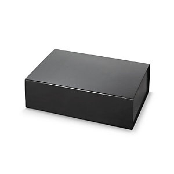 10 x Dárkové krabice s magnetickým uzávěrem 330x230x100mm, černá
