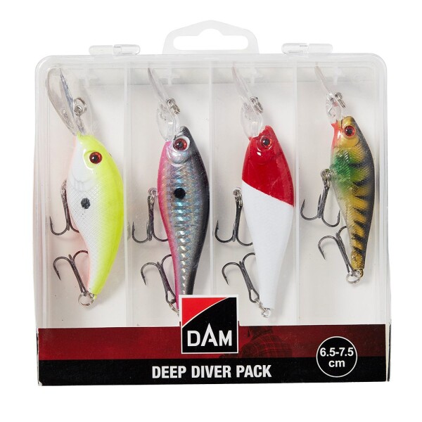 DAM Sada wobleru Deep Diver Pack Box 6.5-7.5cm,DAM Sada wobleru Deep Diver Pack Box 6.5-7.5cm