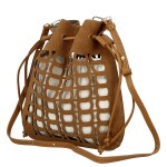 Moderní dámská kabelka Vaka, hnědá