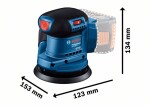 Aku excentrická bruska Bosch GEX 185-LI 06013A5021