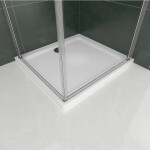 H K - Sprchový kout SOLO D1 R907, 70x90x185 se dvěma jednokřídlými dveřmi, rohový vstup včetně sprchové vaničky z litého mramoru SE-SOLOD1R907/THOR-9070