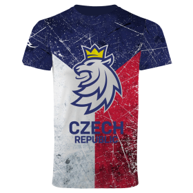 STŘÍDA SPORT Pánské Tričko sublimované logo lev Český hokej Velikost: