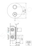 STEINBERG - 100 Baterie pod omítku, pro 2 spotřebiče, chrom 100 2222