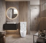 Erga Siena, WC kombi mísa 620x365x820 mm, Rimless + toaletní sedátko, bílá lesklá, ERG-V03-SIENA-RIM-WH