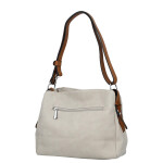 Trendy dámská koženková crossbody kabelka Julianna, šedá