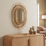 REA - Nástěnné zrcadlo Boho 57CM QDJ5749 HOM-02819